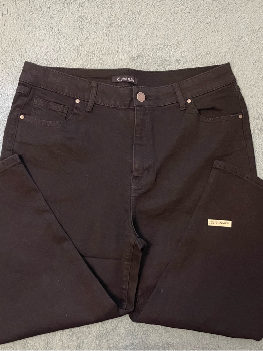 d. jeans High-Rise Black Skinny Jeans